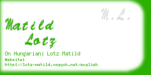 matild lotz business card